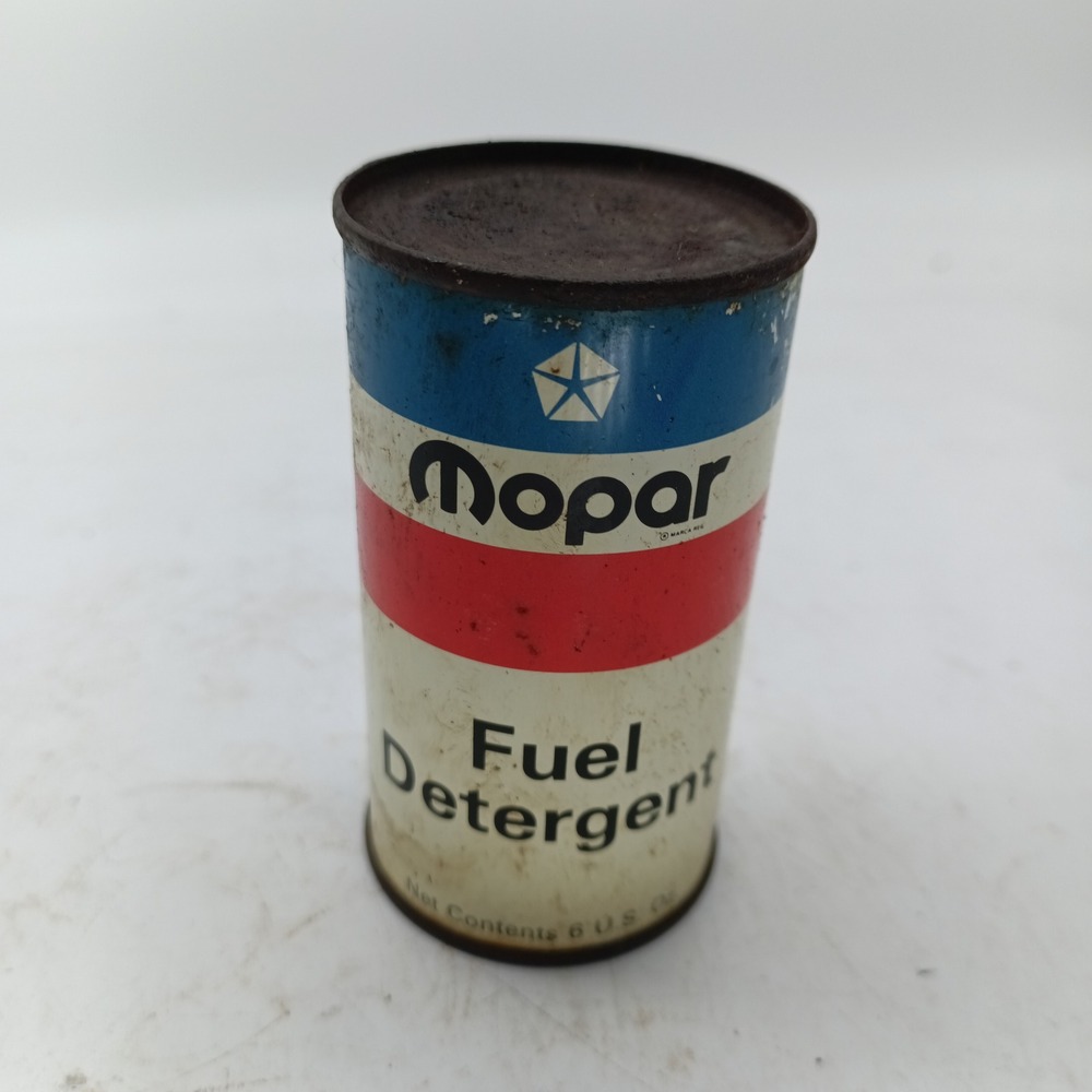 Vintage Mopar Fuel Detergent Can 1970s Chrysler 6oz Part 3419 127 Full b4